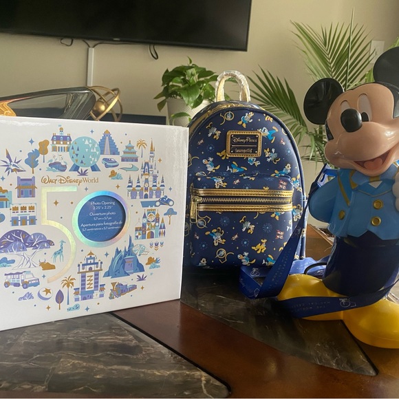 Disney Other Album Backpack And Popcorn Holder 5 Anniversary Disney